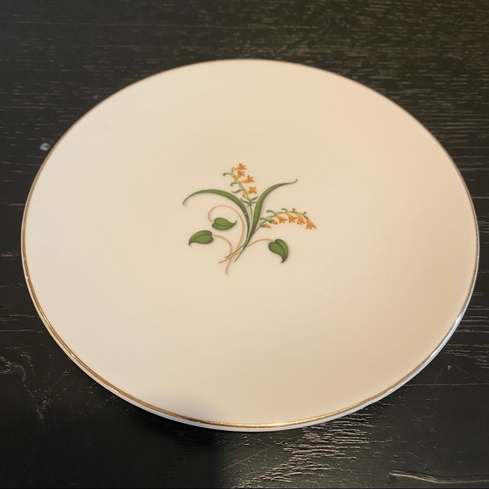Edwin Knowles Forsythia 6 1/2" Bread and Butter Plate Floral Botanical